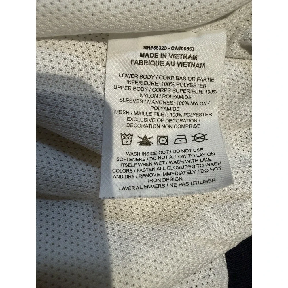 Nike Windrunner Hooded Jacket Mens M White Navy Black Full Zip AR2191-102